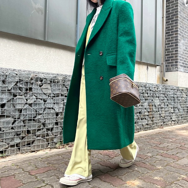green double coat
