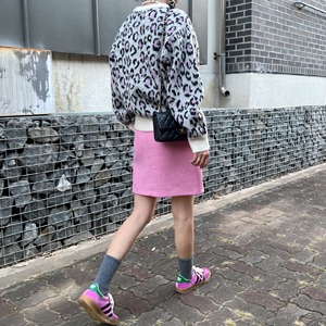 wool mini skirt